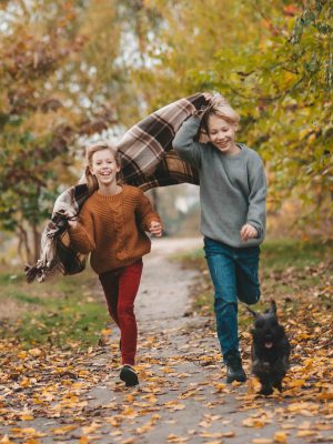kinderen rennend